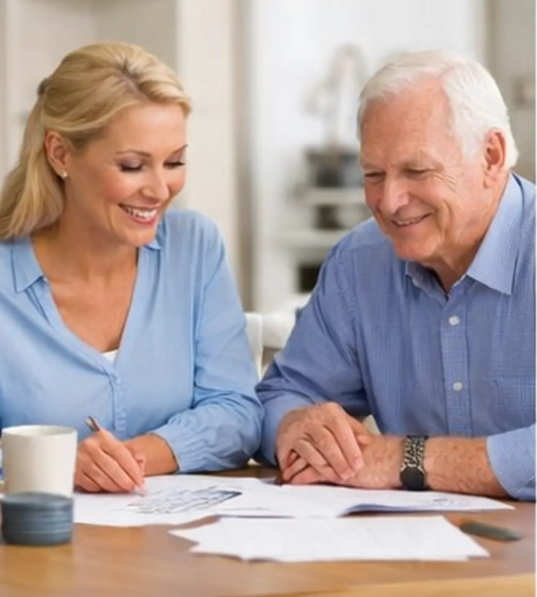 Family discussing final expense planning